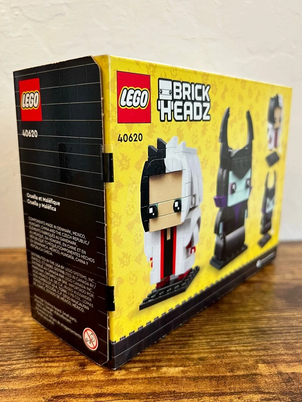 LEGO 40620 BrickHeadz Disney Villains Cruella De Vil & Maleficent Retired Sealed - Picture 8 of 8